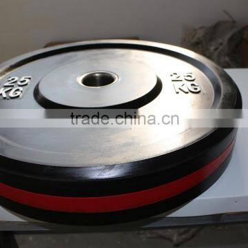 Colour Crossfit Weighlifting Rubber Bumper Plate 5KG 10KG 15KG 20KG 25KG