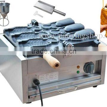 (3 in 1) 3pcs Commercial Use Non-stick 110v 220v Electric Icecream Taiyaki Baker + Batter Dispenser + Stuffing Scoop photo-1