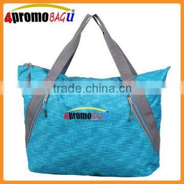 Fashion Cheap Simple design foldable zipper tote bag