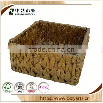 brand new Accept OEM rustic hinging unique aluminum handles storage wicker basket storage