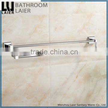 20625 hot selling products square design walll mounted zinc bathroom accessories double towel rail