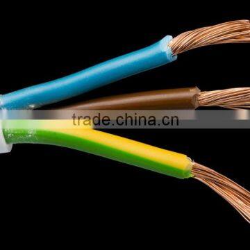 flexible copper core pvc insulated electrical wire and cable