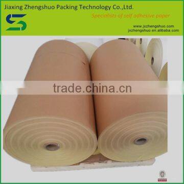 Chinese good price adhesive brown kraft paper roll