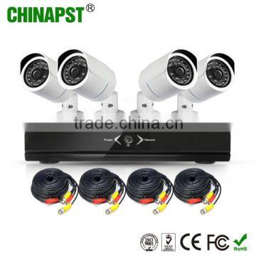 Long Range IR Digital Weatherproof CCTV 4 Channel DVR Kit Security Camera Systems With Recording PST-DVRK04C