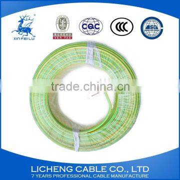 Green-yellow Earthing Wire PVC Insulated Copper Conductor Electric Cable 35mm2 photo-3