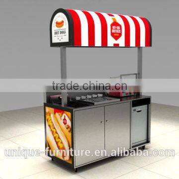 Newly design outdoor food cart /hot dog cart for sale