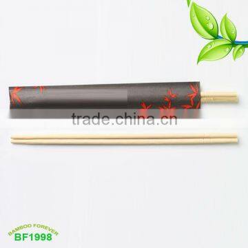 20cm paper wrapped round bamboo chopsticks,semi-closed packing