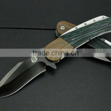 AM-1233 Mini Size black stone folding hunting knives for damascus tactical knife pocket knifes