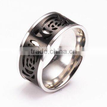 China supplier sell black titanium rings