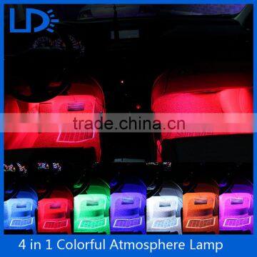 4-in-1 DC 12V Car styling Interior Decoration Light Lamp LED Atmosphere Lights Decoration Lamp