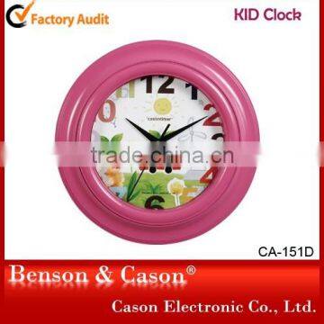 Cason 10" Bedroom Decor Plastic Kids Wall Clocks photo-4
