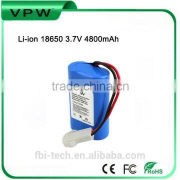 4800mah 3.7V Li-ion battery with CE FCC MSDS ROHS certification