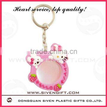 Soft Pvc Mini Photo Frame Keychain for Promotional Gift