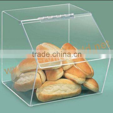 clear acrylic bulk food bin/acrylic cake stand/acrylic cake display stand