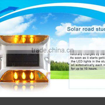 CE approved solar power road reflector aluminum road stud