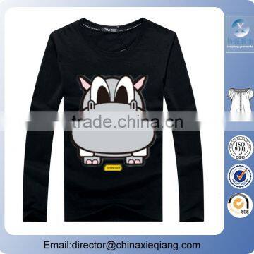 custom screen printing t shirt/animal pattern design print long sleeve t shirt on sale