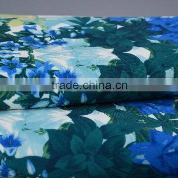 High Quality Women Dress Digital Printing Stretch Scuba Knit Polyester Fabric