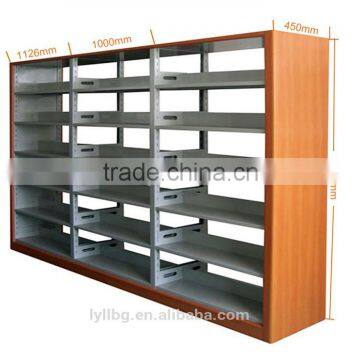 Longli School Library Metal Book Shelves/Library Steel Bookshelf