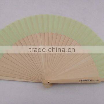 spanish folding hand fan with wooden handle