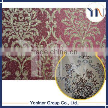 Solid Color Jacuard Wall Fabrics/Fashion Fabric Wall Curtain Fabrics