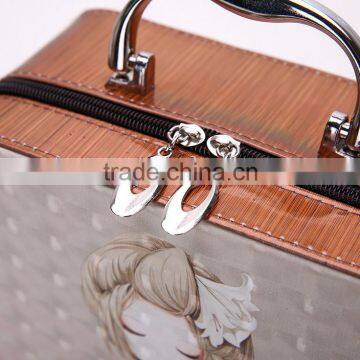 Chinese Factories Wholesale Custom Portable Luxurious Leather Dressing Case, Han Edition Eye Shadow Box photo-3
