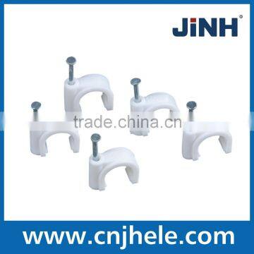 Wire Nail Cable Clip JINH High Quality C45 PE cable clips