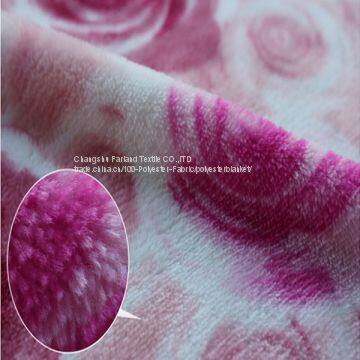 2016 New Design High Quality Lovely Printed Flannel Fleece Fabric photo-4
