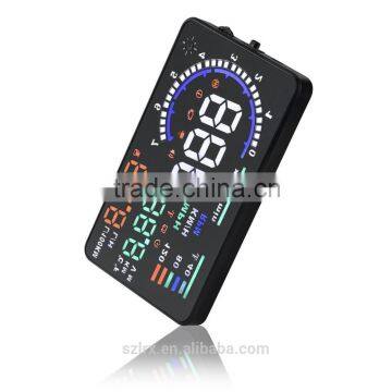 5" Large Screen Auto Car HUD Head Up Display KM/h & MPH Overspeed Warning Windshield Project Alarm System OBD2 OBD 2 Interface photo-4