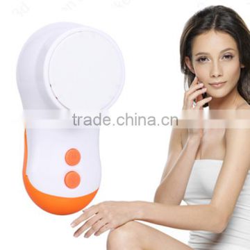 Portable handheld home use facial cleaning brush