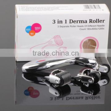 NL-301 Hot sale derma roller microneedle three needles for skin care massage machine