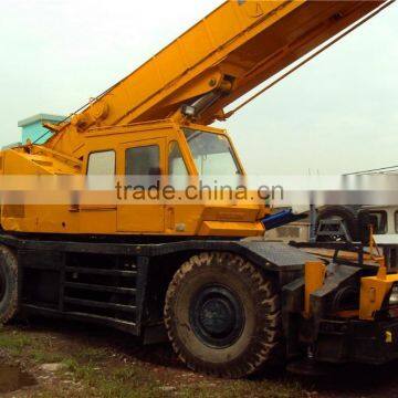 50ton Japan crane, used 50ton rough terrain crane, used wheel crane kato KR-500