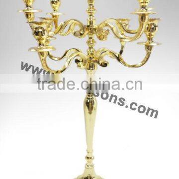 New Design Weddings Gold Candelabras Centerpiece And 8 Arms Gold Candelabra With Gold Bowl