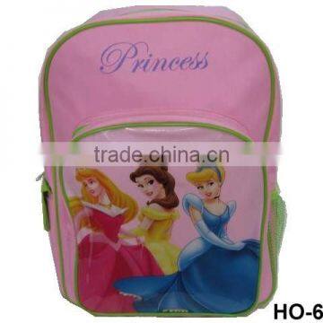 PINK CARTOON PRINCESS PRINTING SCHOOL BACKPACK