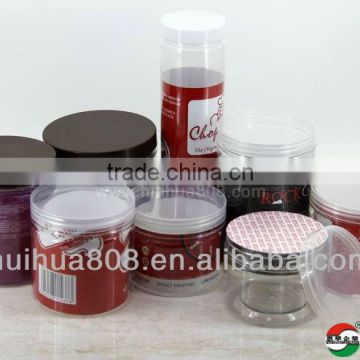 PET storage jar/hermetic food jar wholesale/PET jar with sealing lid