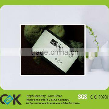 New fashion silver&gold brushed card in shenzhen golden manufacturer