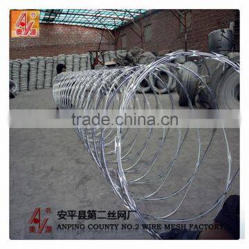 Barbed Wire Coil,razor blade barbed wire factory Type and Cross Razor Razor Type barbed tape wire