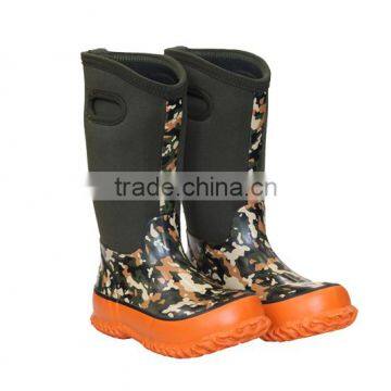 Kids Camo Printing Neoprene Garden Boots