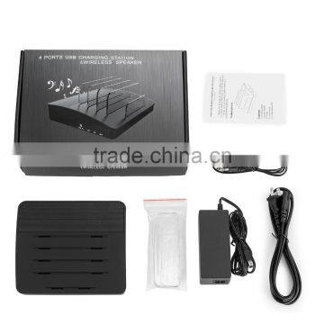 VOXLINK NEW 30W 4 Ports USB Charger Charging Station Dock With Bluetooth Wireless Speaker Function photo-6