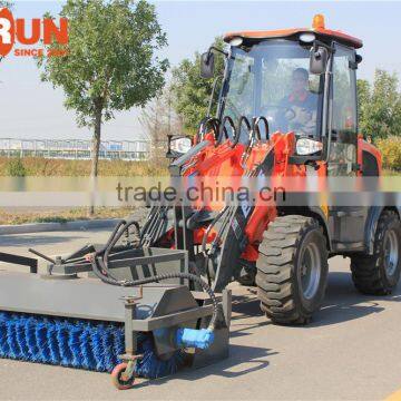 Everun Brand New Condition ER15 Mini Wheel Loader With Snow Plow For Snow Removal photo-2