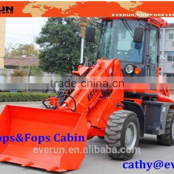 Everun brand telescopic boom Loader ER1500 with grapple forks