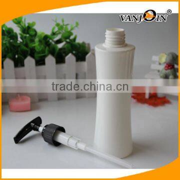 200ml Waist Shaped White Lotion Bottle With Black Pump photo-4