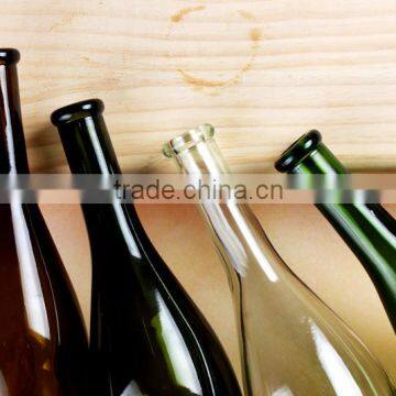 Hot Selling 700ml Clear Amber Green Dark-Green Colored Glass Wine Bottles Empty Glass Bottles With Cork For Beverage photo-2