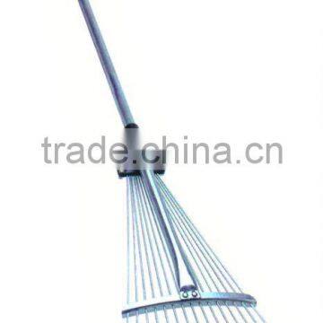 Galv.steel handle adjustable rake