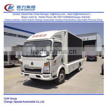 Howo 4*2 Type 100 hp P10 LED Screen Advertising Truck photo-2