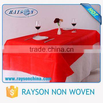 Cheap Price Custom Different Colors Square / Round Heat Resistant Nonwoven Plain Table Cover for Wedding , Home , Party photo-6