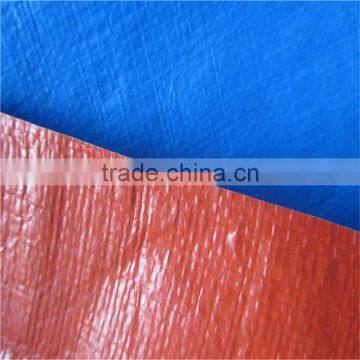 Waterproof Plastic Cover Blue Orange pe Trapaulin for Truck Cover photo-3