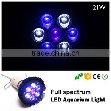 E27 21w led salt water lamp led aquarium light for coral reef