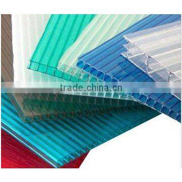 blue,colored, Roof Panel,Clear Plastic Honeycomb Sheet,Transparent Polycarbonate Multi-wall Sheet,Hollow Sheet,