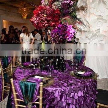 Various Color Wedding Fancy Petal Table Cloth photo-4