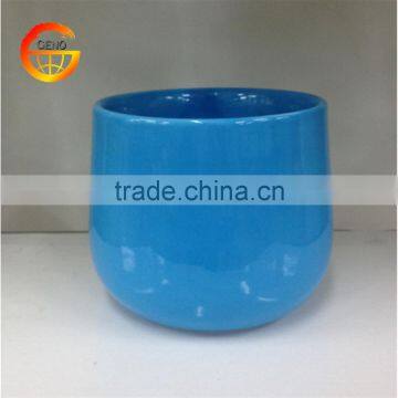 Small colorful ceramic vase for indoor decoration